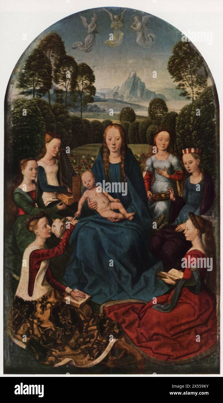 The Mystic Marriage of Saint Catherine" by Hans Memling, dated circa ...