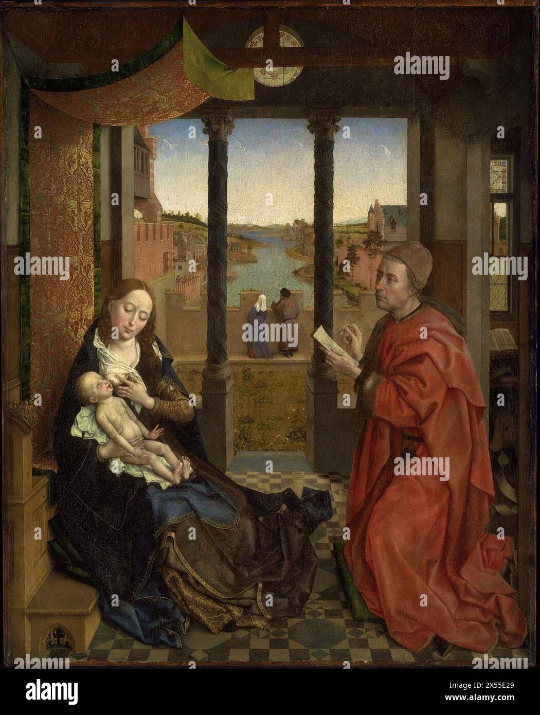 Rogier van der Weyden, Saint Luke Drawing the Virgin, c. 14351440