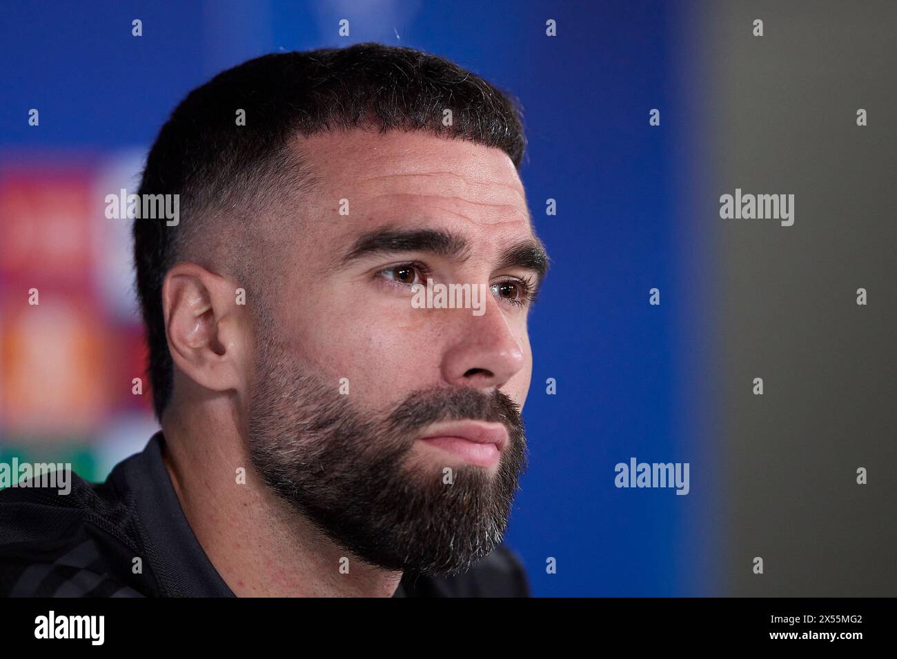 Madrid, Spain. 07th May, 2024. Daniel Carvajal of Real Madrid CF seen during a press conference on the eve of the 2023/2024 UEFA Champions League semi-final second leg football match between Real Madrid CF and FC Bayern Munchen at Real Madrid CF training ground. Credit: SOPA Images Limited/Alamy Live News Stock Photo