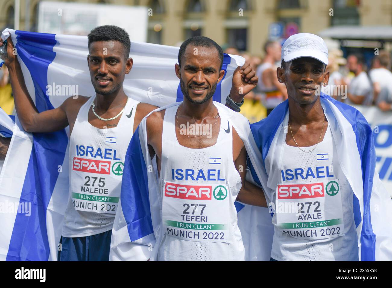 Bukayawe Malede, Marhu Teferi (silver medal) and Gashau Ayale (bronze ...