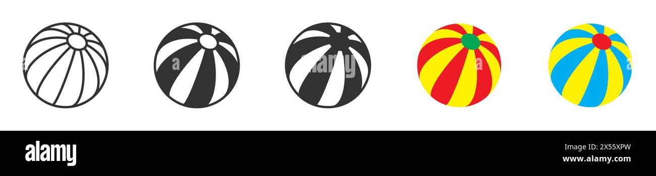 Beach ball icon. Vector illustration Stock Vector