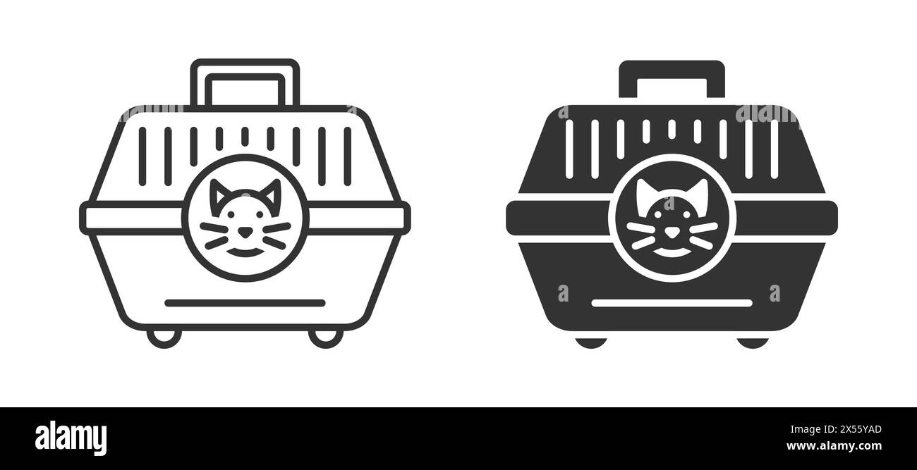 Pet carrier icon. Vector illustration Stock Vector