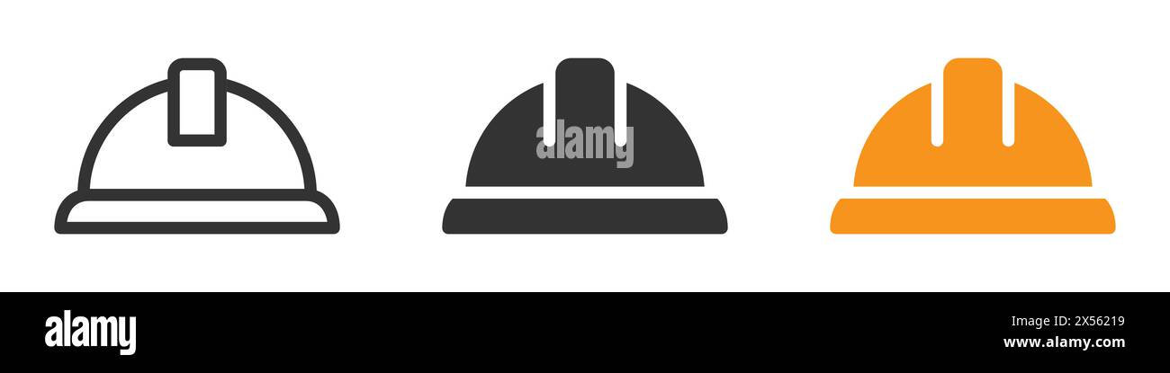 Construction helmet icon. Vector illustration Stock Vector