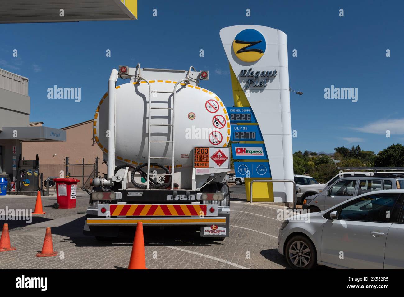 Tulbagh, Western Cape, South Africa. 28 February 2024. Large fuel