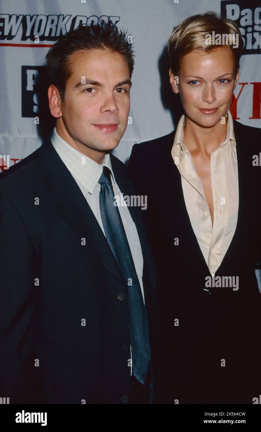 Lachlan Murdoch and Sarah O'Hare Murdoch attend the New York Post's Fashion Supplement Launch Party at the Mercer Kitchen in New York City on February 7, 2002.  Photo Credit: Henry McGee/MediaPunch Stock Photo