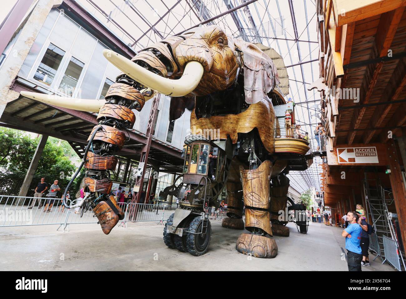 Grand Éléphant, Les Machines de l´Île, Nantes, Pays de la Loire, France Stock Photo