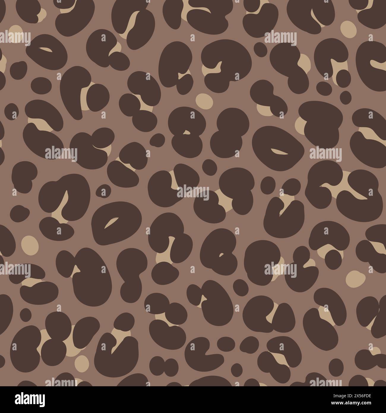 Leopard seamless pattern. Vector african background. Wild animal ...