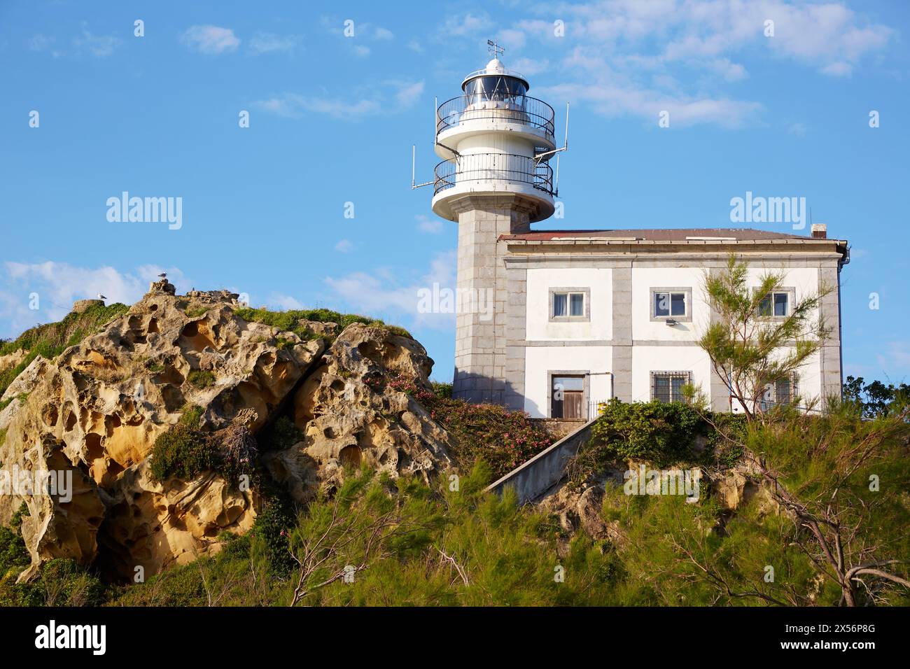 Basque Lighthouse Lighthouse getaria gipuzkoa basque hi-res stock photography and images ...