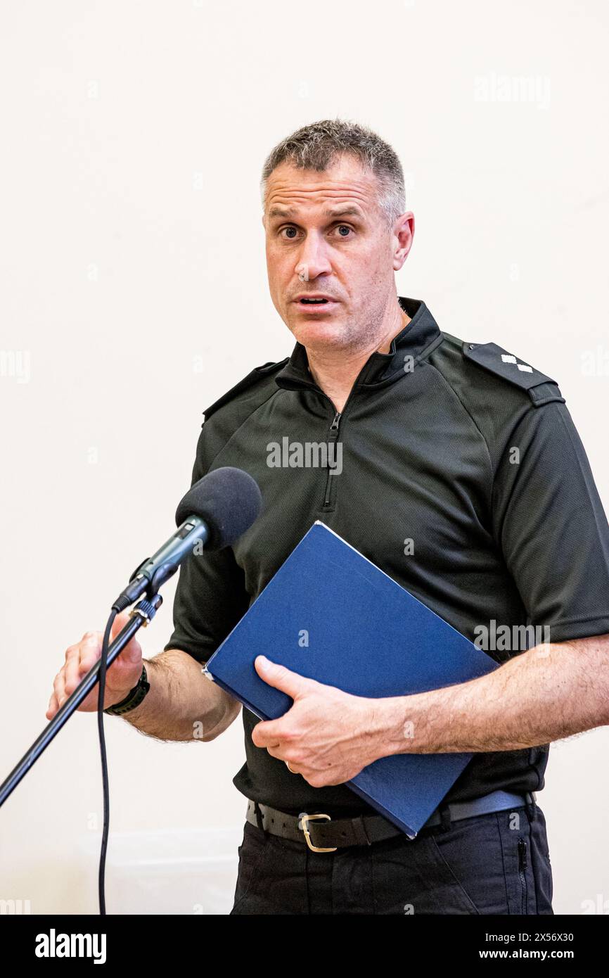 AMESBURY, WILTSHIRE, UK, 7th May, 2024 Inspector Ricky Lee, (Station ...