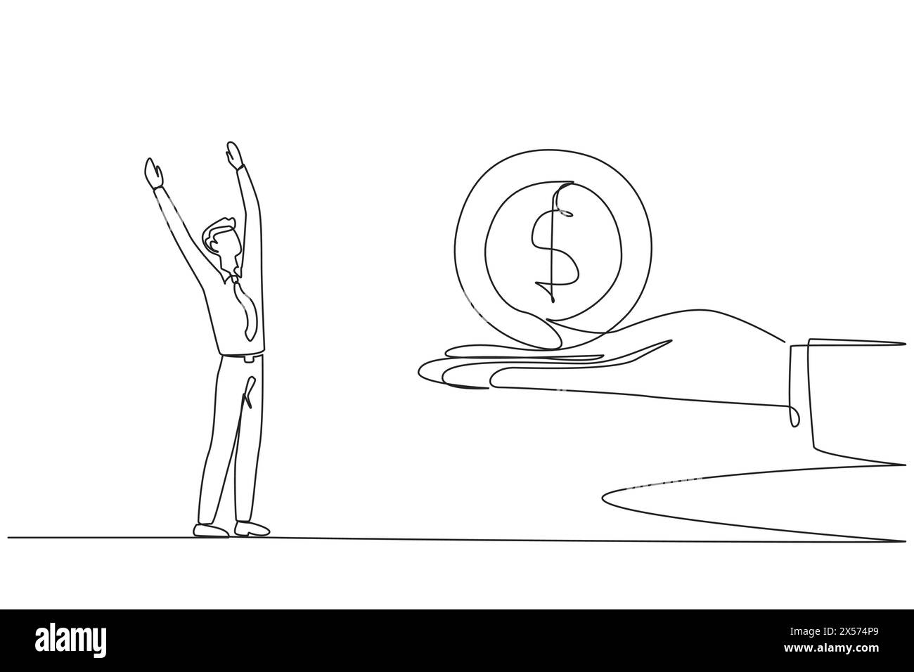 Getting money from people Cut Out Stock Images & Pictures - Alamy