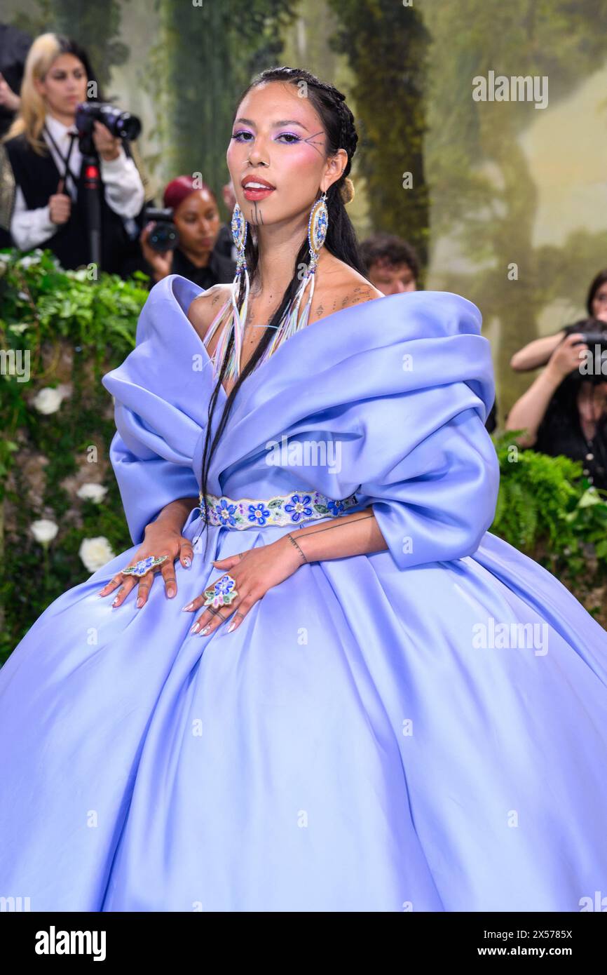 New York, USA. 6 May 2024. Quannah Chasinghorse attending the