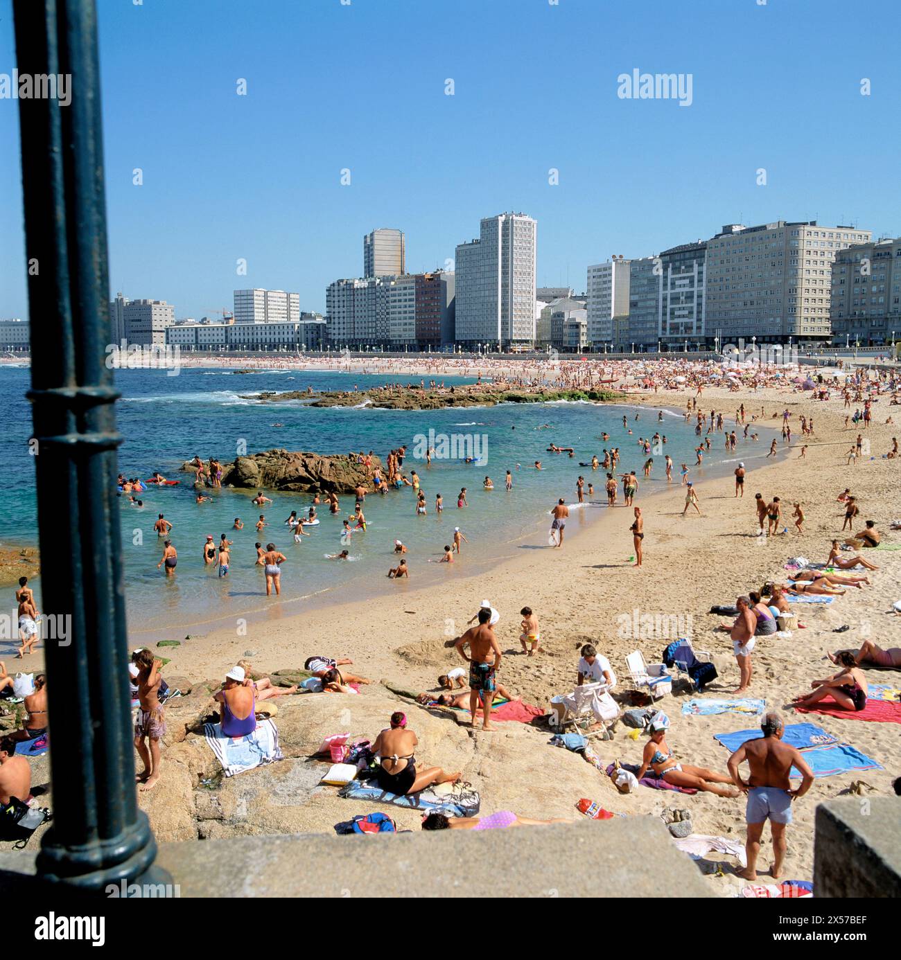 Riazor and Orzán beaches. La Coruña. Galicia. Spain Stock Photo - Alamy