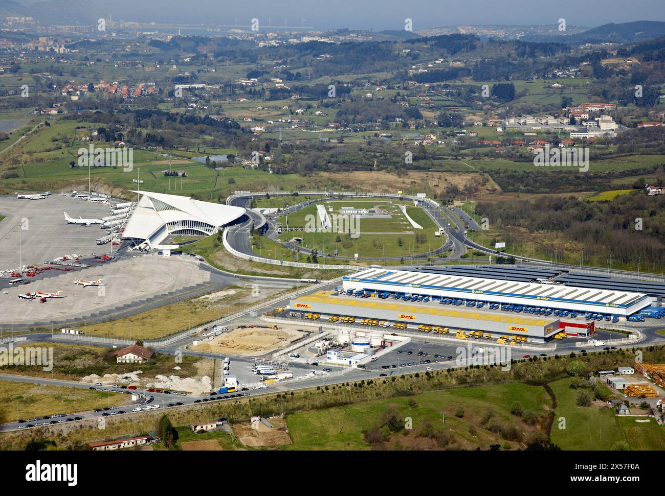 Bilbao Airport, Loiu, Biscay, Basque country, Spain Stock Photo