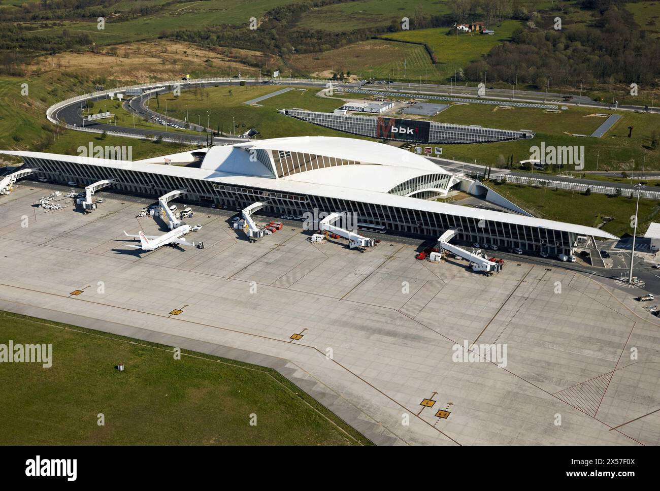 Bilbao Airport, Loiu, Biscay, Basque country, Spain Stock Photo
