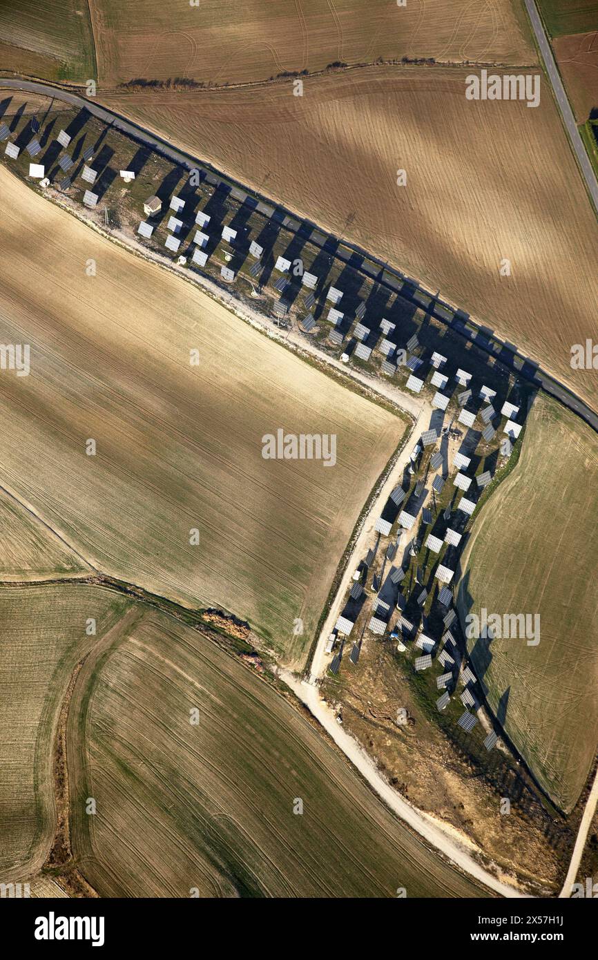 Aerial solar power plant spain hi-res stock photography and images - Alamy