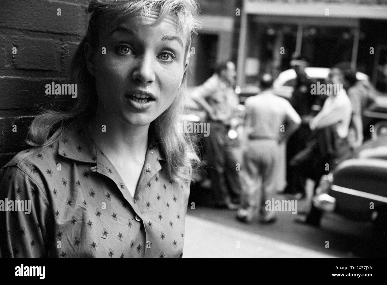 Susan Oliver, actress, in NYC 1956 Stock Photo - Alamy