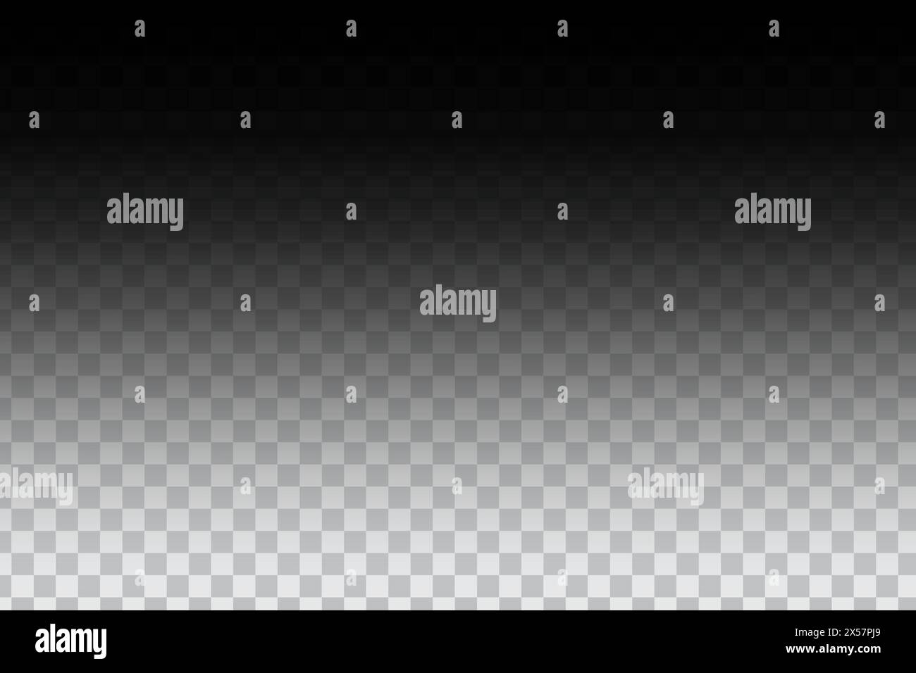 Transparent gradient background. Black fading to transparent. Top to bottom gradient. Vector graphic Stock Vector