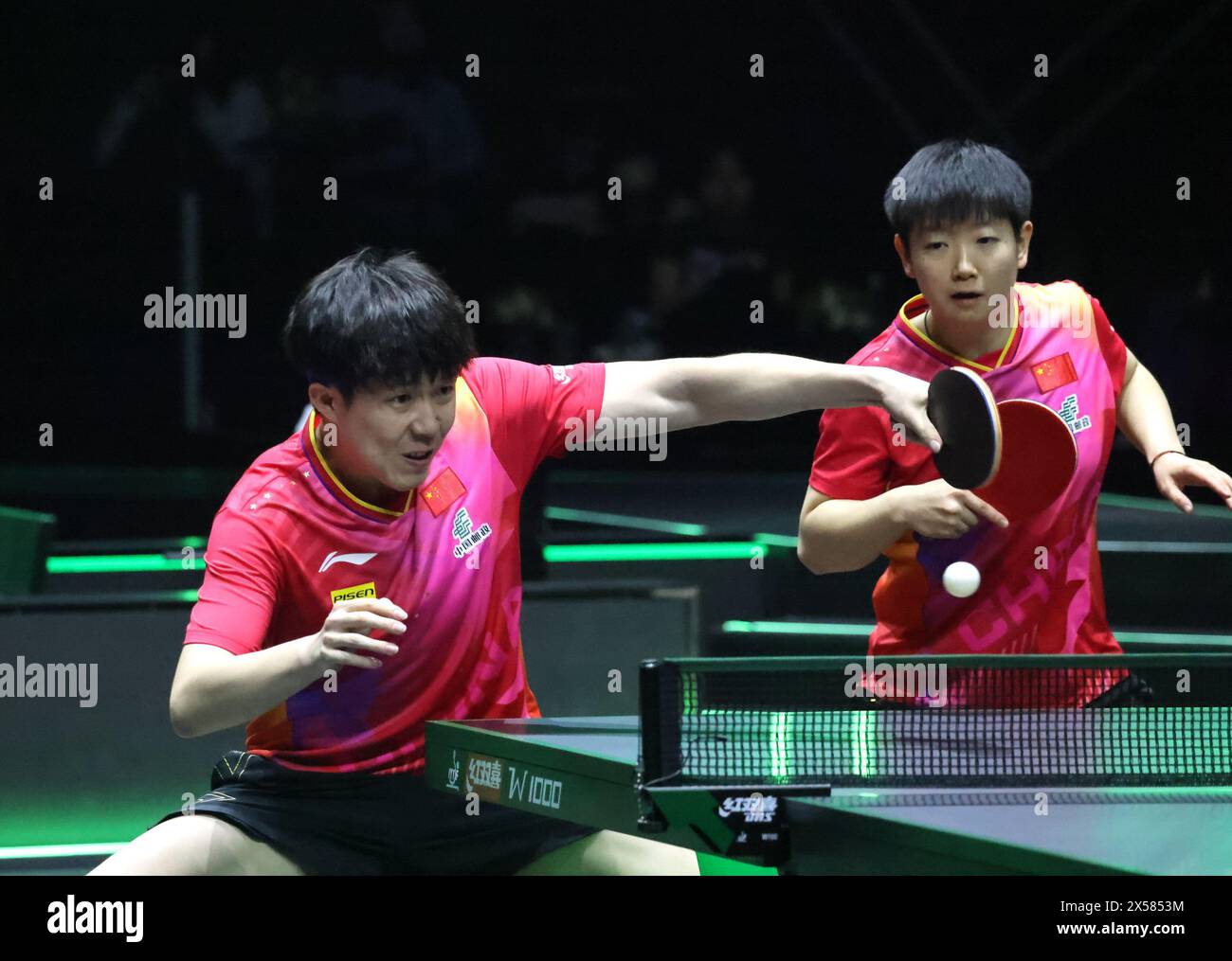 Jeddah, Saudi Arabia. 7th May, 2024. Wang Chuqin (L)/Sun Yingsha