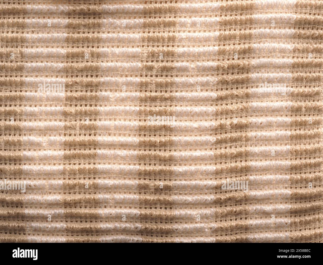 Close up of striped cotton texture using as background Stock Photo