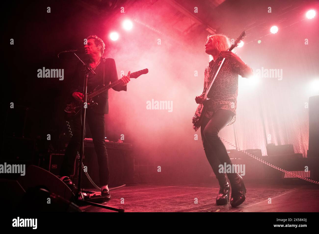 American British duo, the Kills, performing at the Columbiahalle in ...