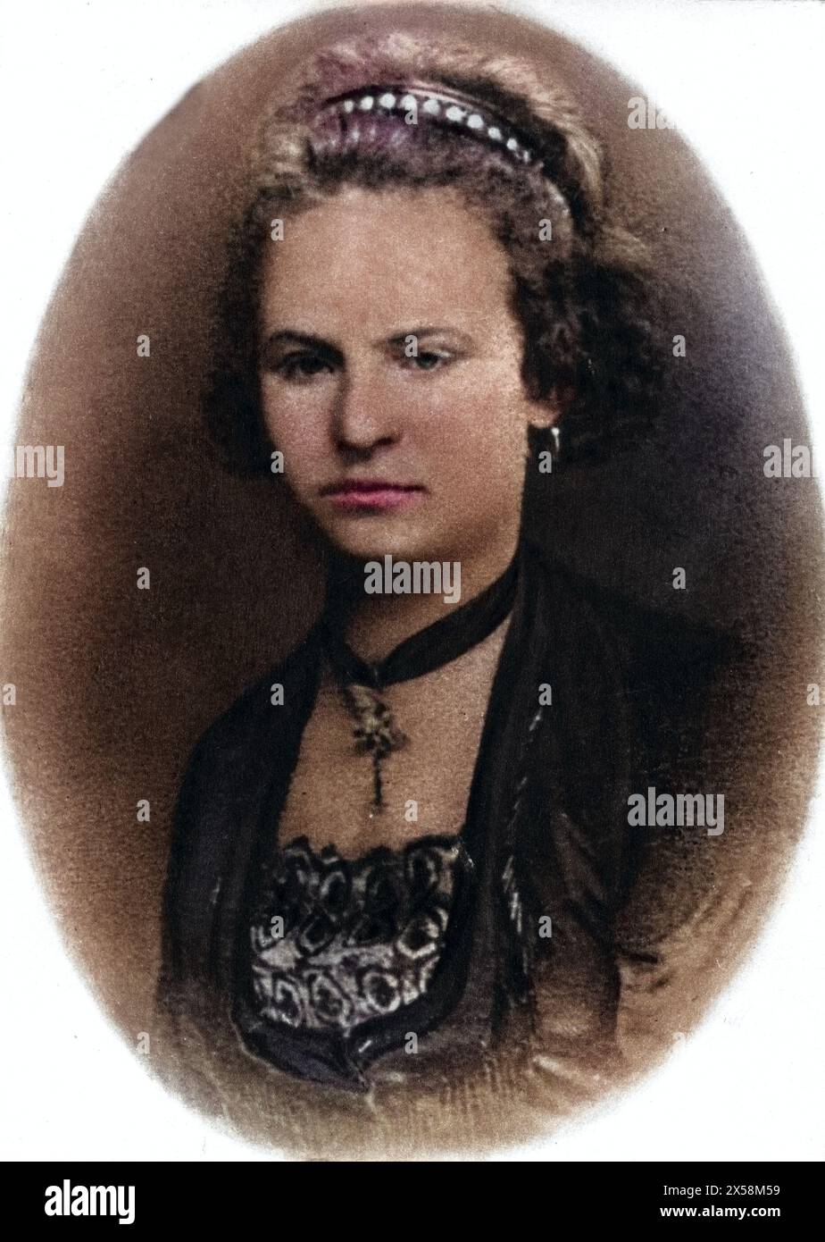 Dvorak, Antonin, 8.9.1841 - 1.5.1904, Czech composer, his wife Anna Cermakova, portrait, ADDITIONAL-RIGHTS-CLEARANCE-INFO-NOT-AVAILABLE Stock Photo