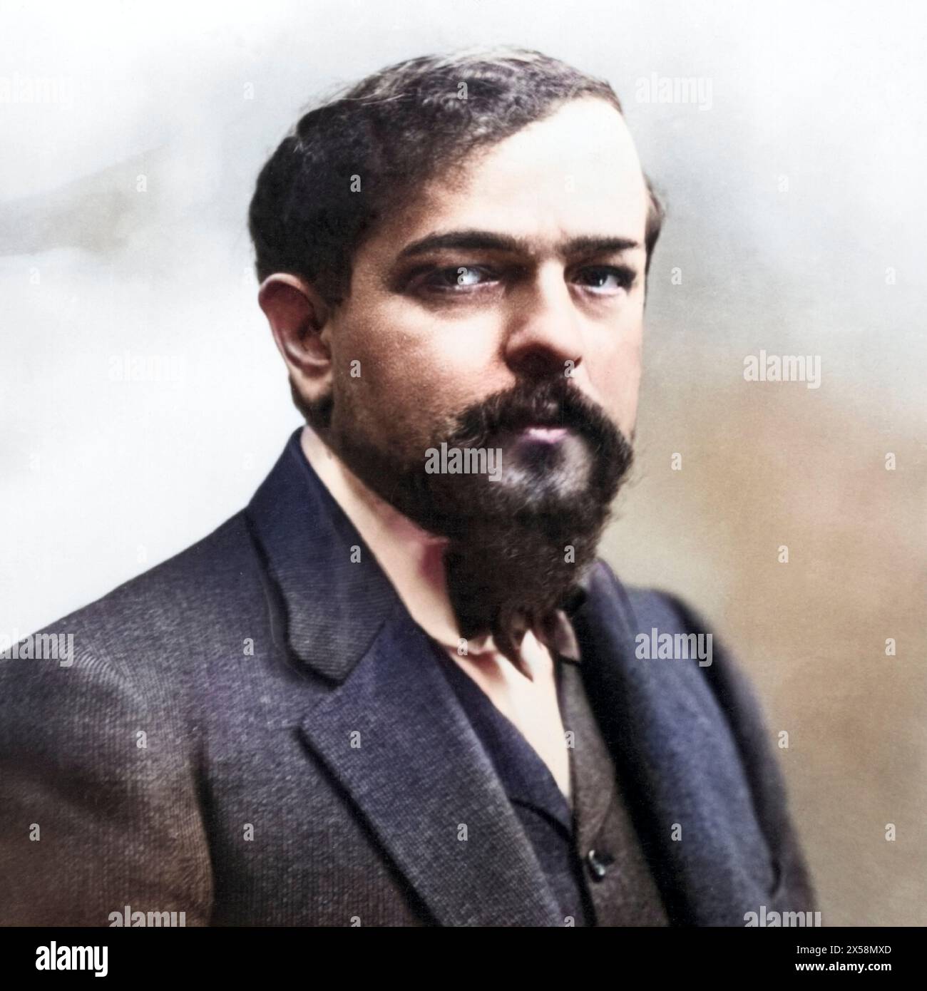 Debussy, Claude, 22.8.1862 - 25.3.1918, French composer, portrait, ADDITIONAL-RIGHTS-CLEARANCE-INFO-NOT-AVAILABLE Stock Photo