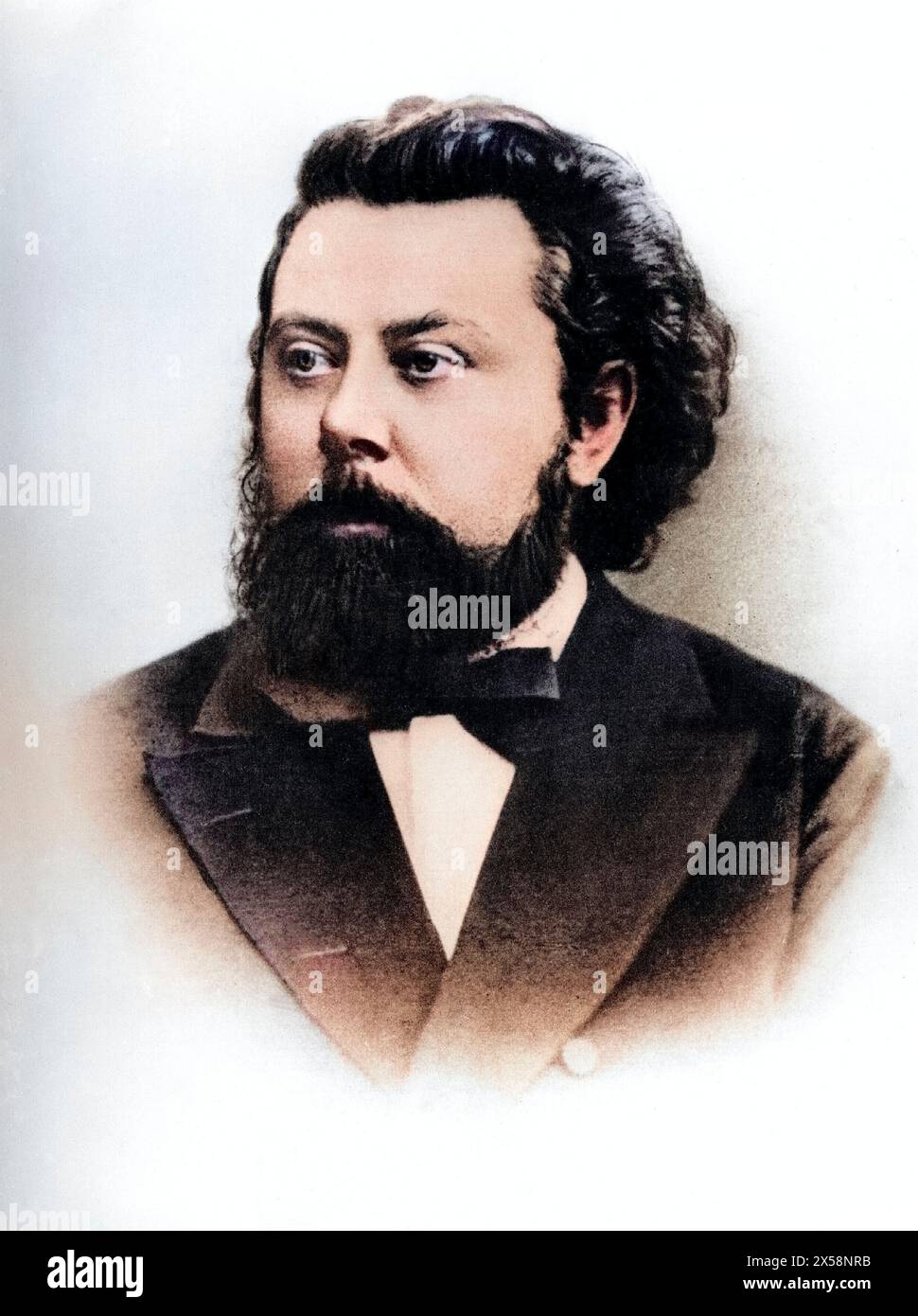 Mussorgsky, Modest Petrovich, 21.3.1839 - 28.3.1881, Russian musician (composer), portrait, ADDITIONAL-RIGHTS-CLEARANCE-INFO-NOT-AVAILABLE Stock Photo