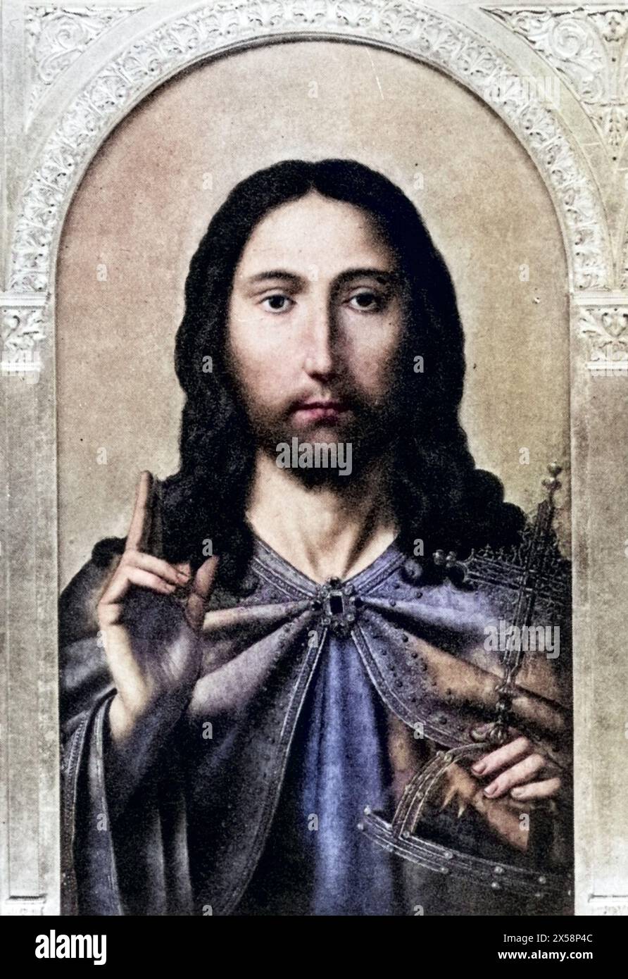 Jesus Christus,probably 4 BC - 30 / 31 AD, Jewish itinerant preacher and founder of a religion, portrait, ARTIST'S COPYRIGHT HAS NOT TO BE CLEARED Stock Photo