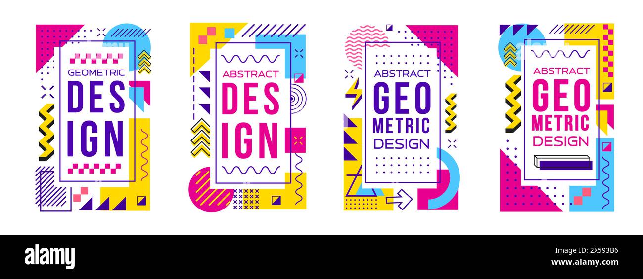 Abstract Modern Geometric Memphis Posters And Banners Vector Cover abstract-modern-geometric-memphis-posters-and-banners-vector-cover