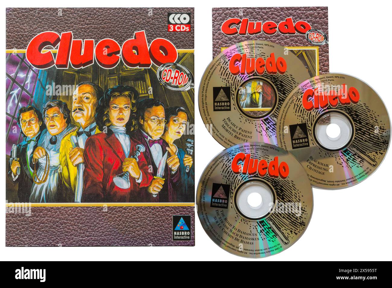 Cluedo the classic detective game computer cd-rom with discs removed ...