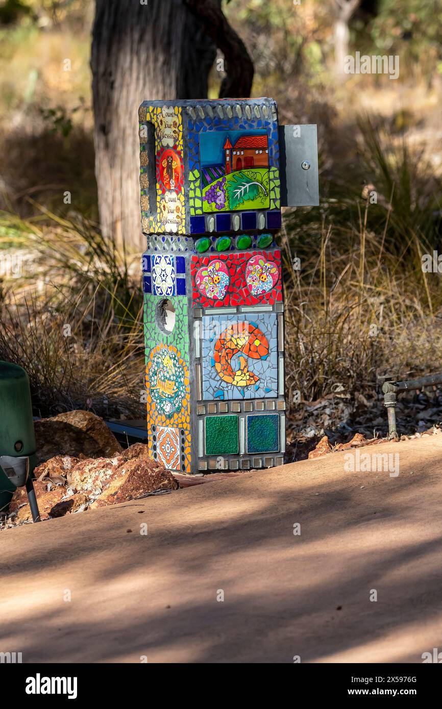 Mail boxs around Bickley in the Perth hils, Western Australia. Stock Photo
