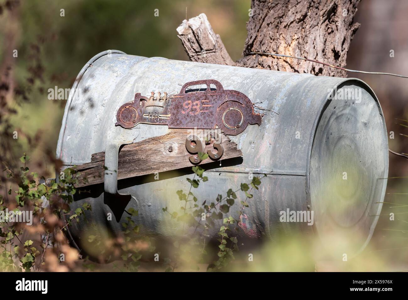 Mail boxs around Bickley in the Perth hils, Western Australia. Stock Photo