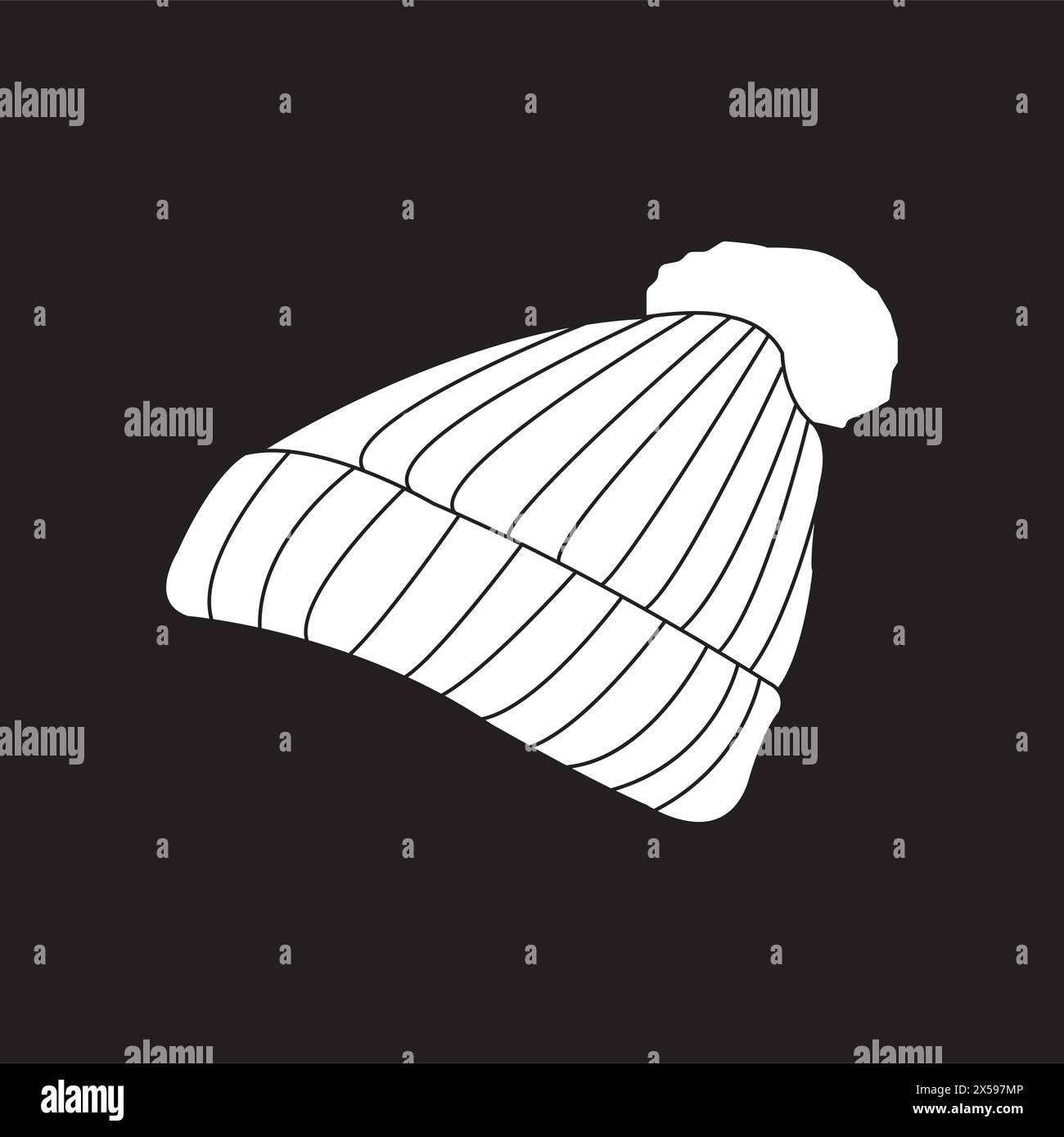 Winter hat icon vector illustration simple design Stock Vector