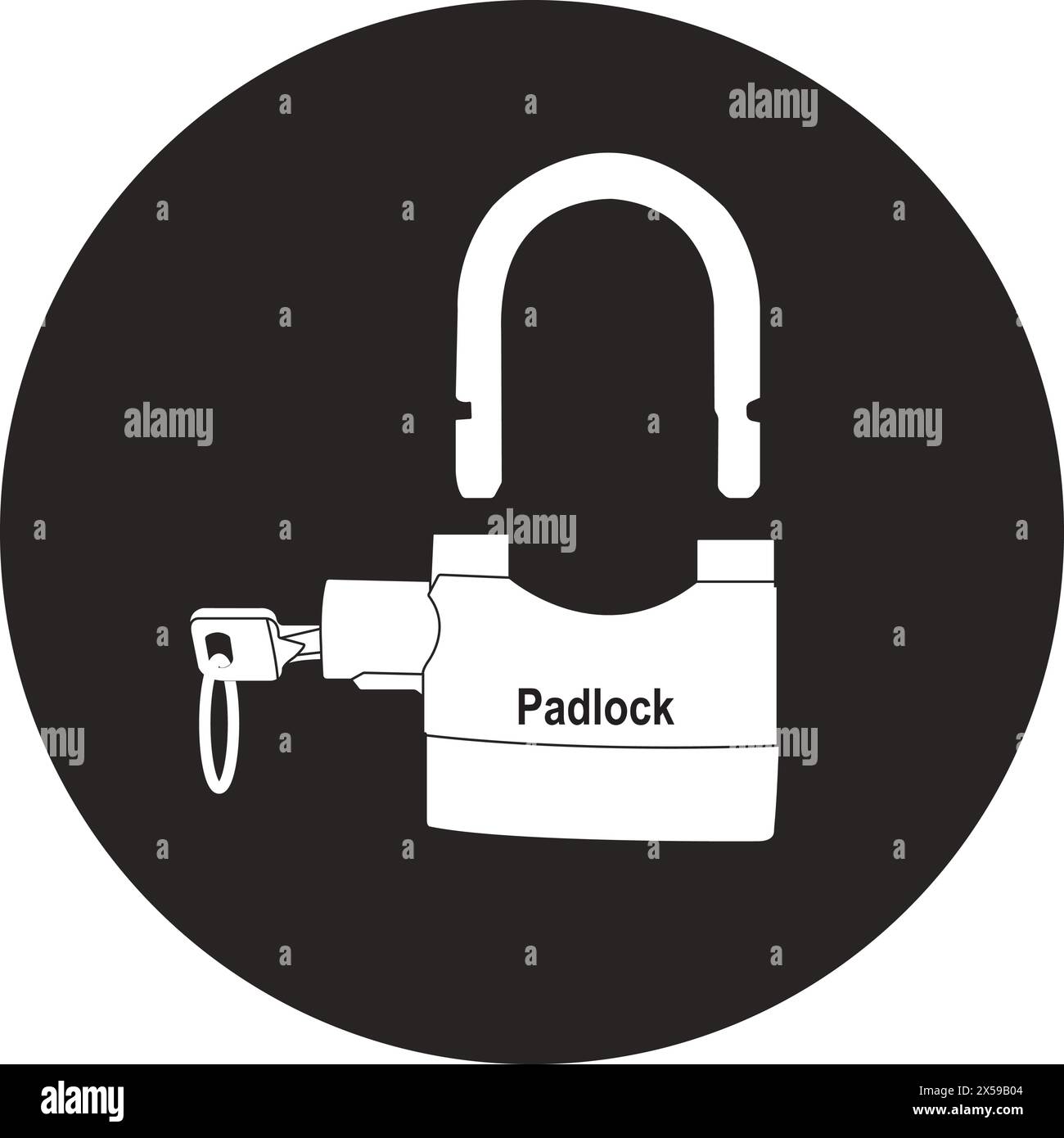 Padlock icon vector illustration design Stock Vector