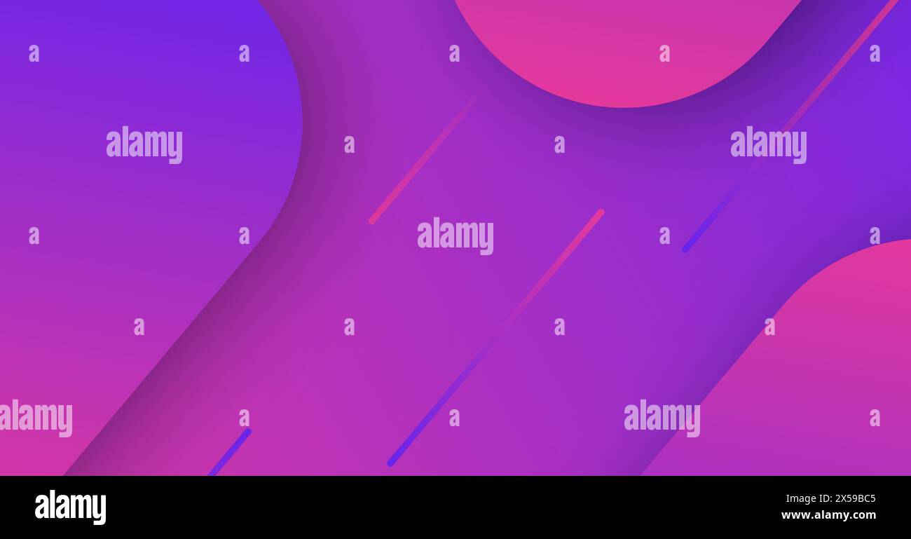 Trendy geometric purple background with abstract dynamic shapes. Banner ...