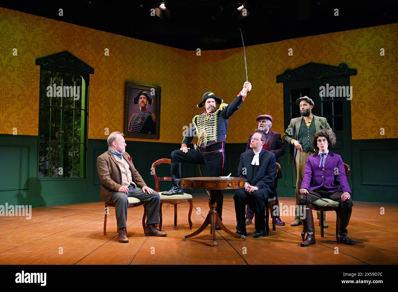 LONDON, ENGLAND, UK - MAY 07 2024: The Government Inspector, Marylebone Theatre, Rudolf Steiner House, London, UK. Credit: See Li/Picture Capital/Alamy Live News Stock Photo