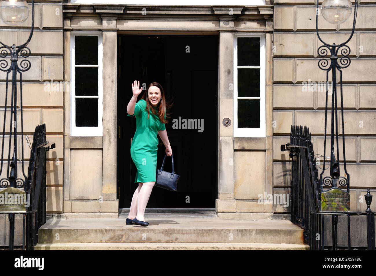 Kate Forbes arrives at Bute House, Edinburgh, after newly appointed First Minister of Scotland John Swinney was sworn in at the Court of Session. Picture date: Wednesday May 8, 2024. Stock Photo