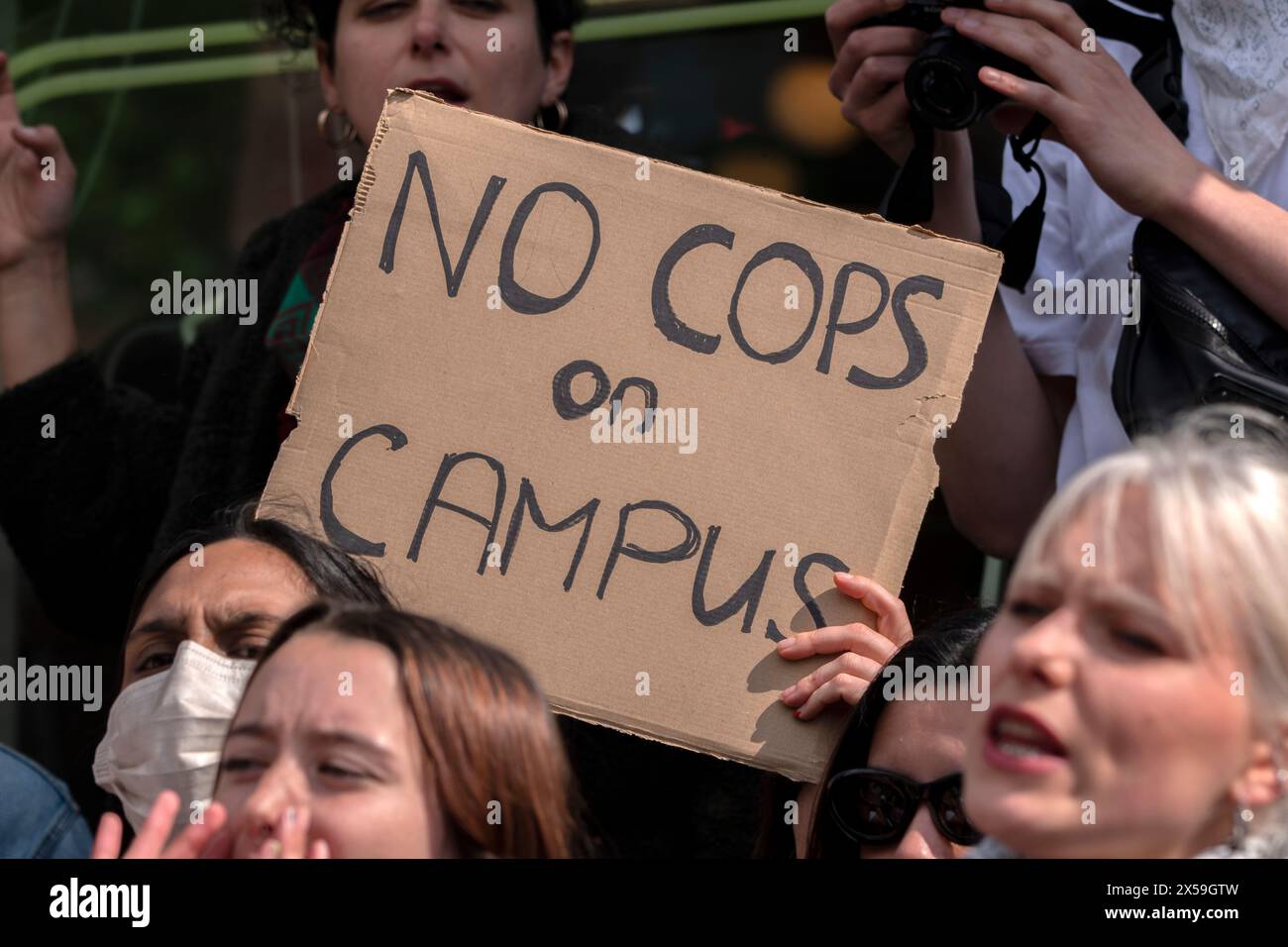 Billboard No Cops On Campus At The Student Demonstration Free ...