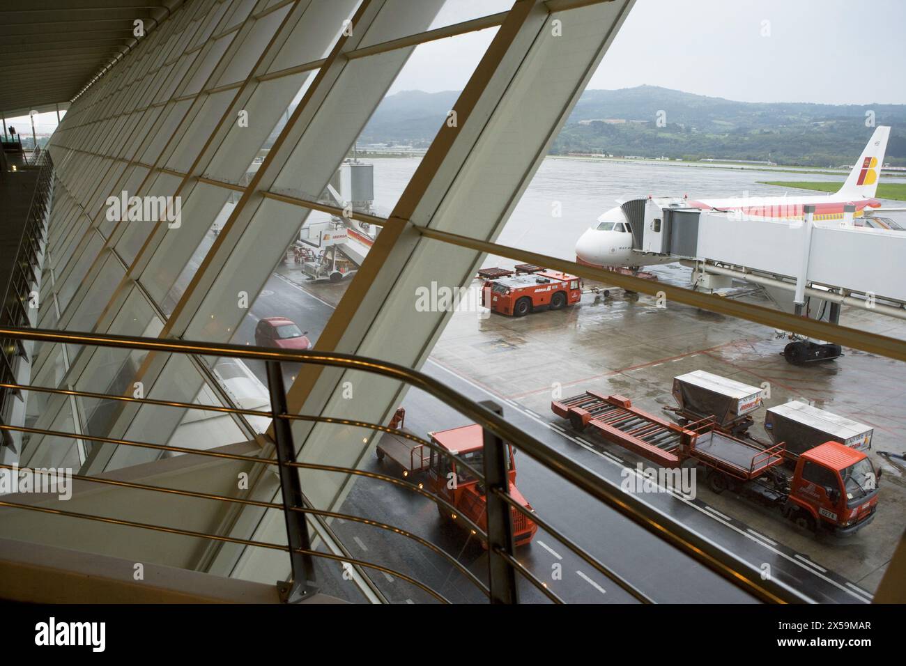Airport of Bilbao Loiu, Bizkaia, Euskadi, Spain Stock Photo