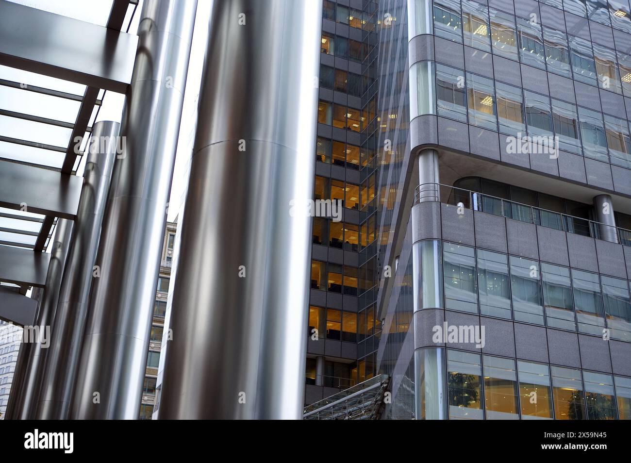 Office buildings in Canary Wharf, London. England, UK Stock Photo - Alamy