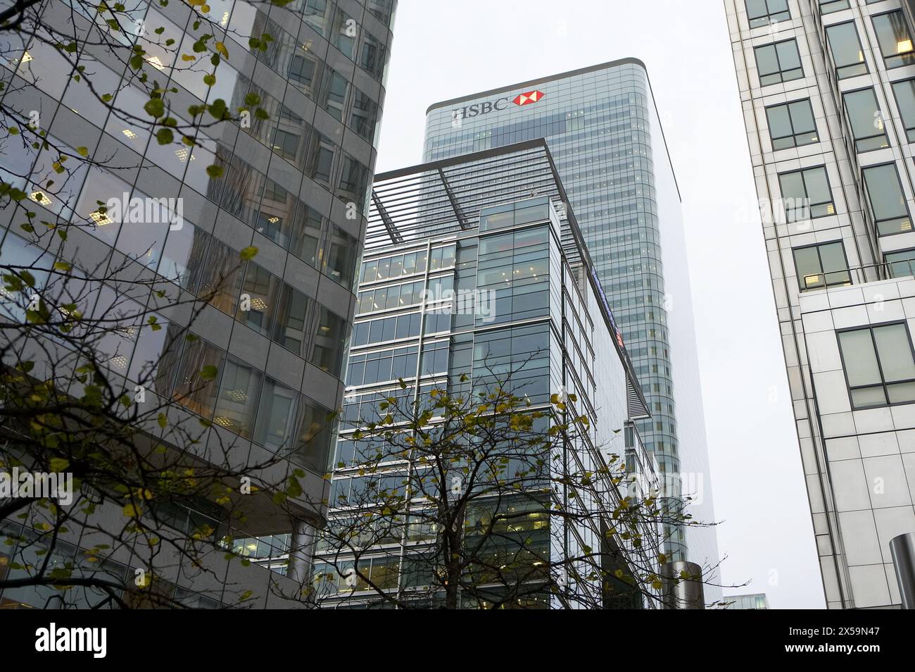 Office buildings in Canary Wharf, London. England, UK Stock Photo - Alamy