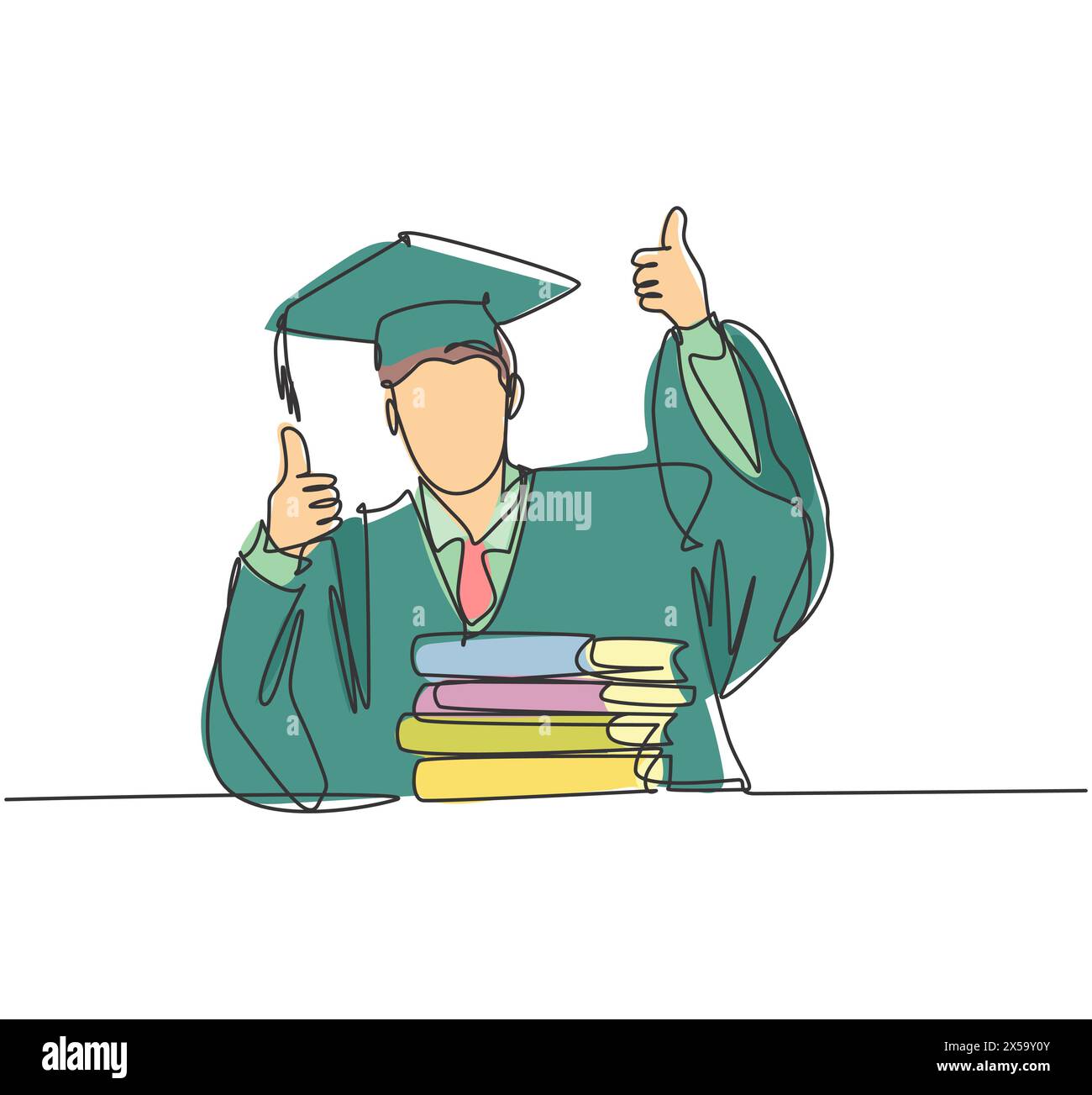 Happy student in graduate Stock Vector Images Alamy