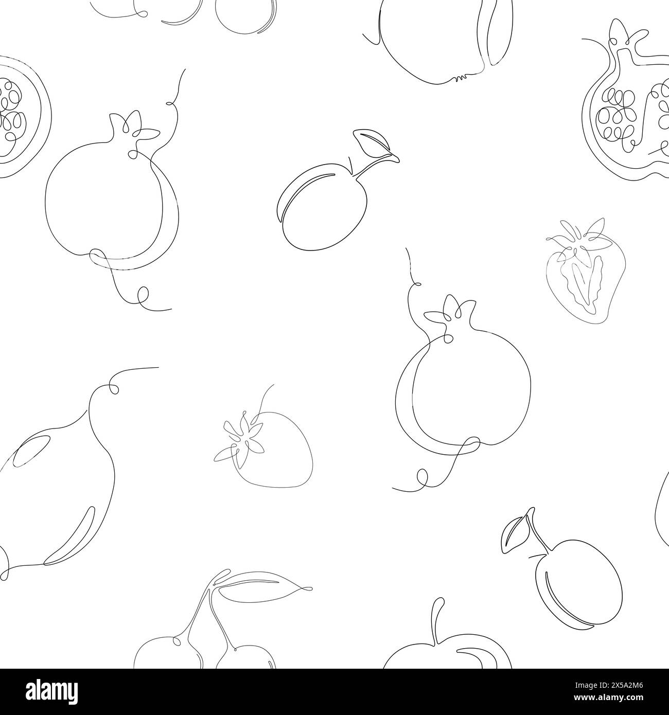 Vector line seamless pattern in swatches, ornament for wrapping paper ...