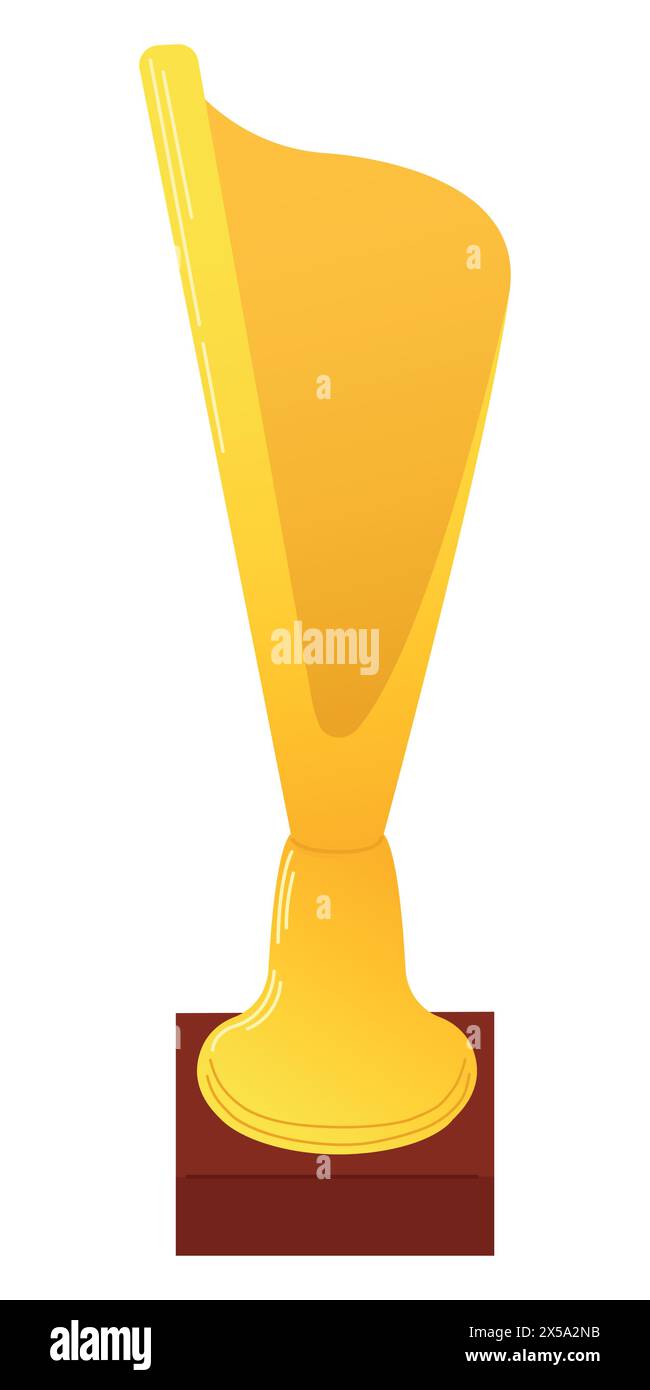 Vector illustration of winners trophy icon isolated on white background ...