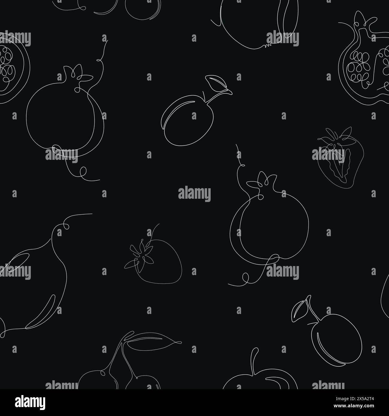 Vector line seamless pattern in swatches, ornament for wrapping paper ...