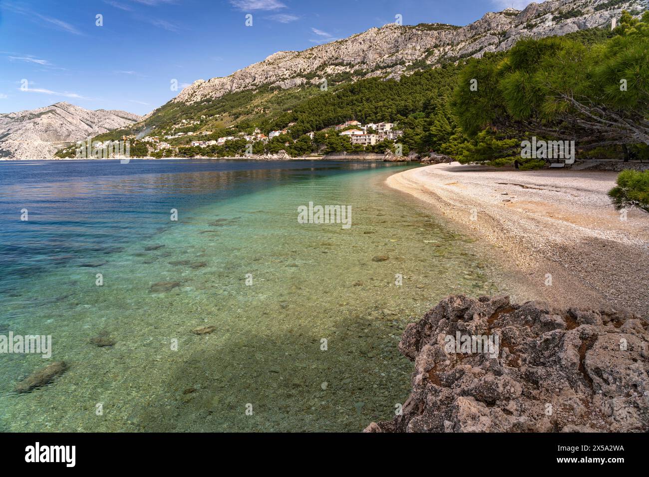 Punta Rata Strand Punta Rata bei Brela, Kroatien, Europa | Punta Rata beach near ...