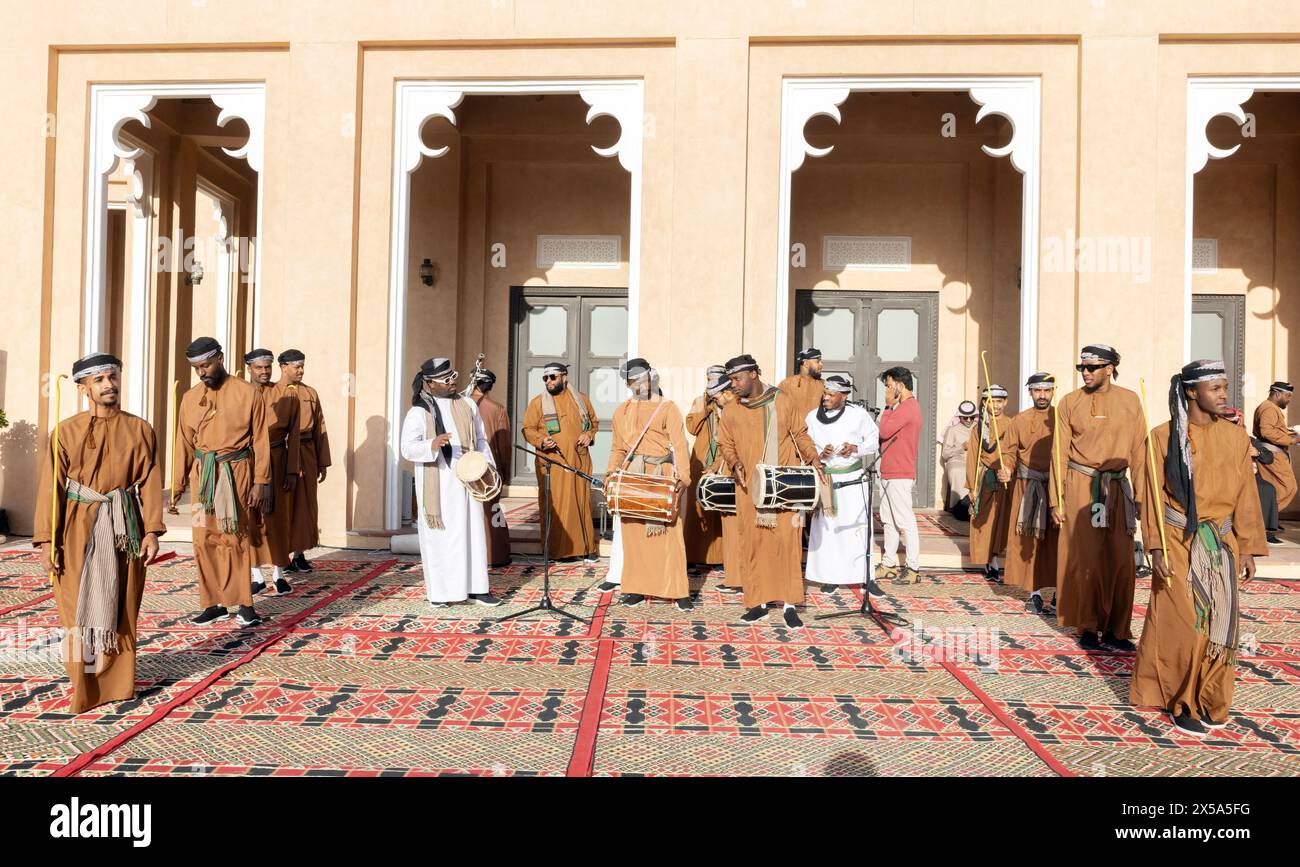 Qatar Traditional Instruments Arab Traditional music group from Oman,Qatar 10-05-2024 Doha Qatar ...