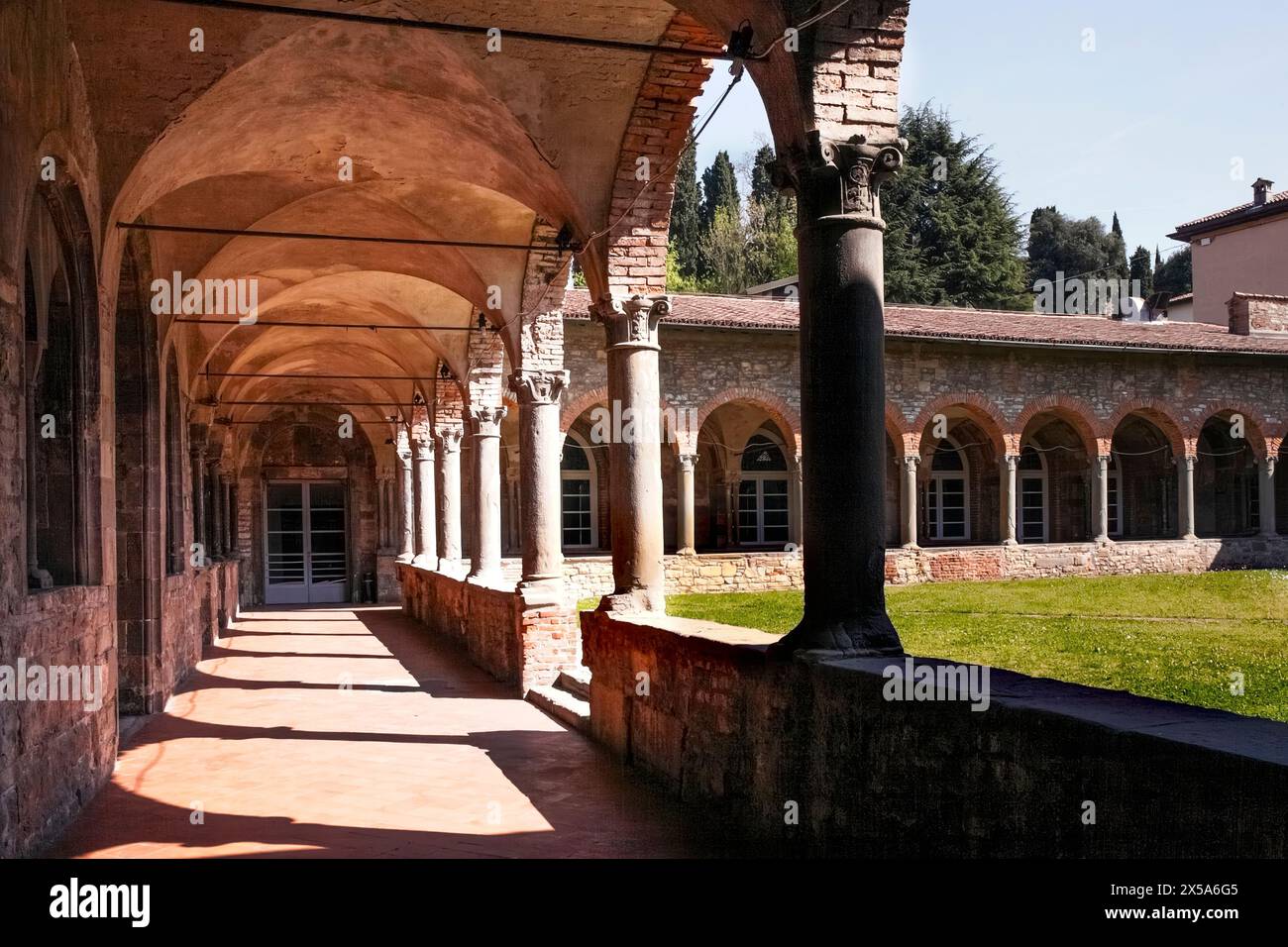 Italy Lombardy Bergamo Alta  Convento del Carmine Stock Photo