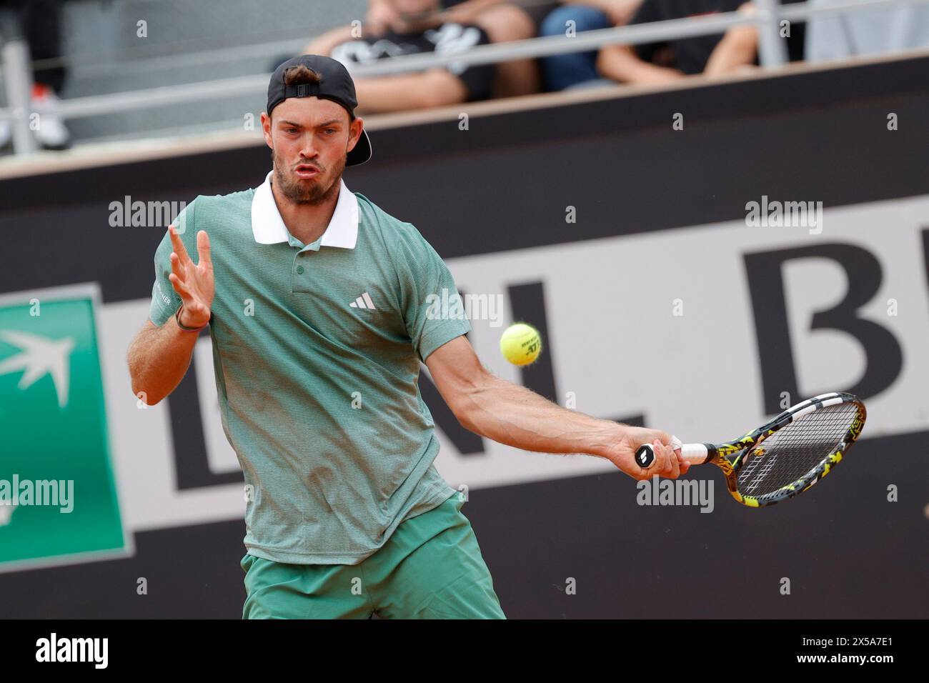 Rome, Lazio, Italy. 8th May, 2024. Maximilian Marterer (GER) is playing during the first round match ) against Flavio Cobolli (ITA) on day three of the Internazionali BNL D'Italia 2024 at Foro Italico on May 08, 2024 in Rome, Italy. (Credit Image: © Ciro De Luca/ZUMA Press Wire) EDITORIAL USAGE ONLY! Not for Commercial USAGE! Stock Photo