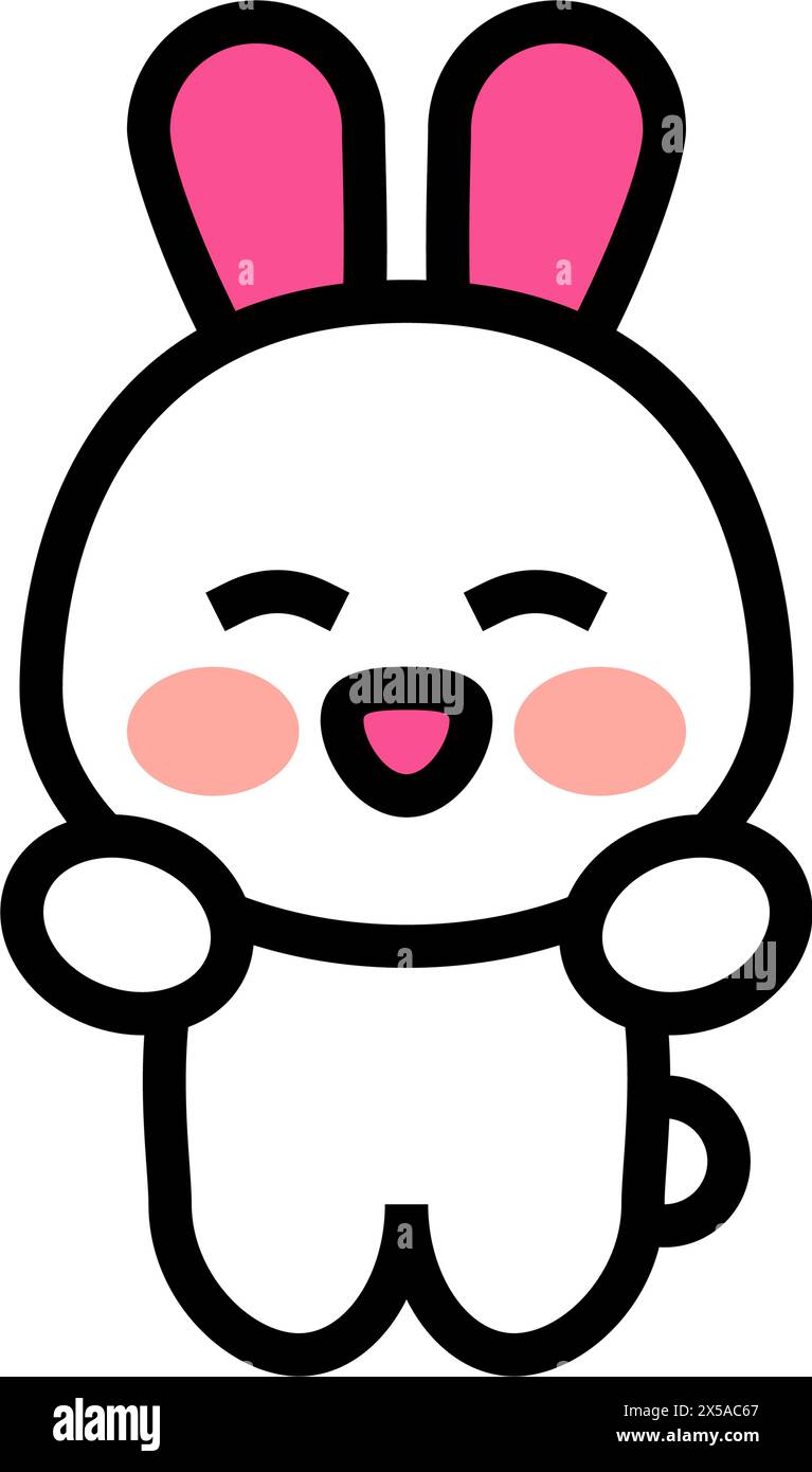 cute mascot kawaii color icon vector illustration Stock Vector Image ...